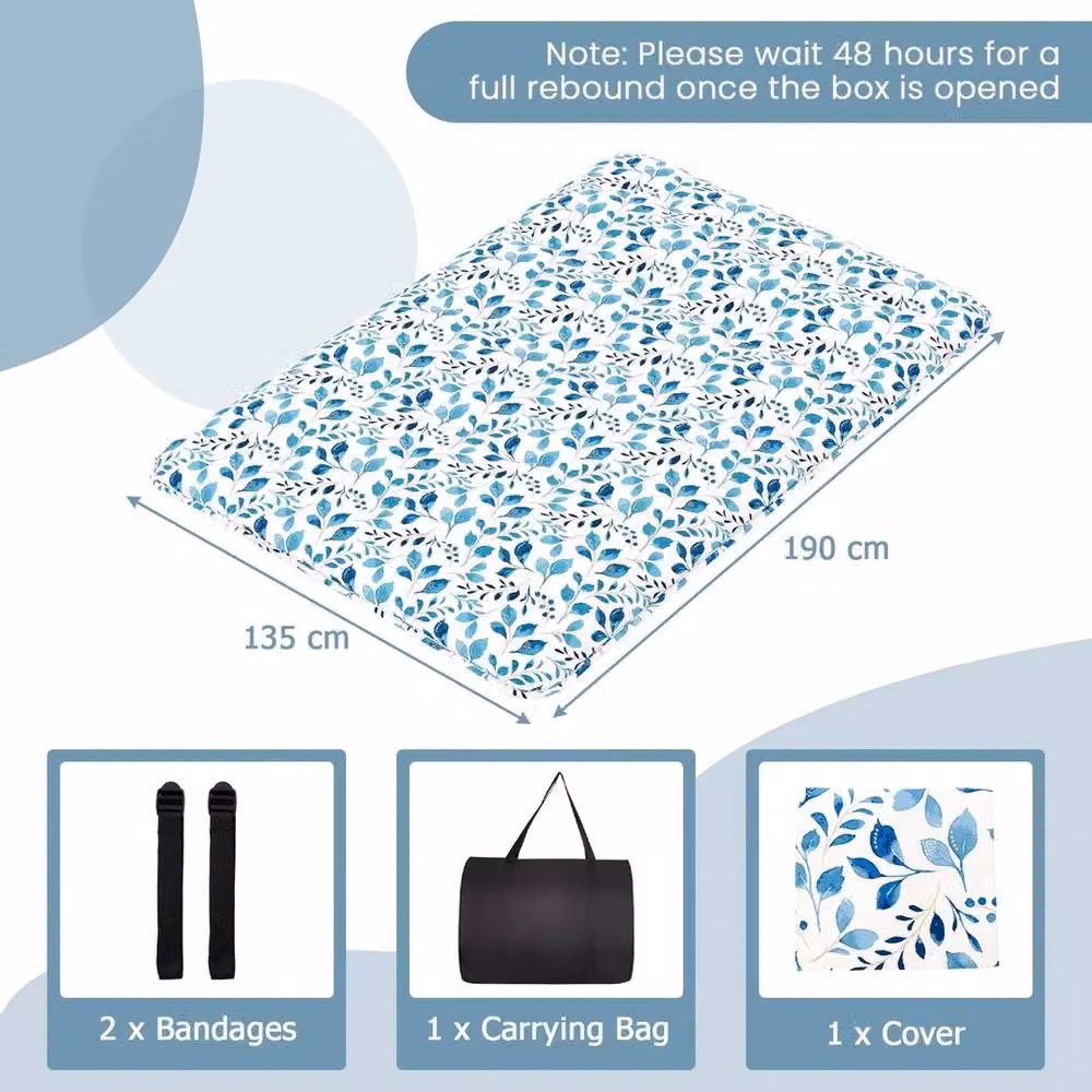 Kelvenix Double Portable Roll Up Sleeping Pad Mattress in Blue – 2