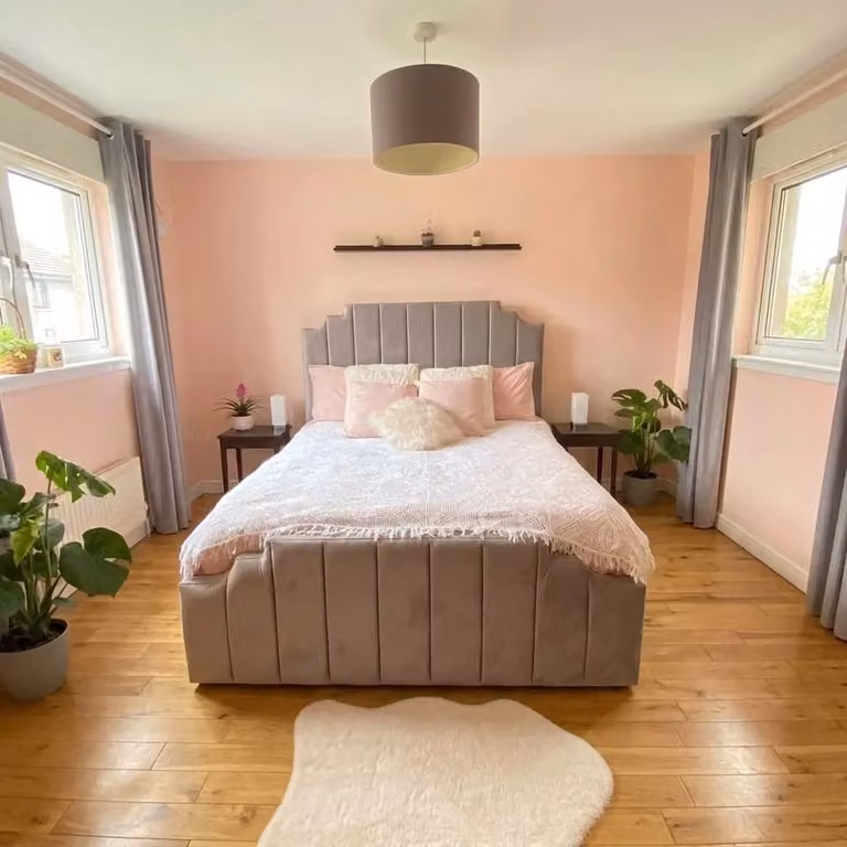 Beds NK Ltd EVA Upholstered Velvet Bed Frame in Grey