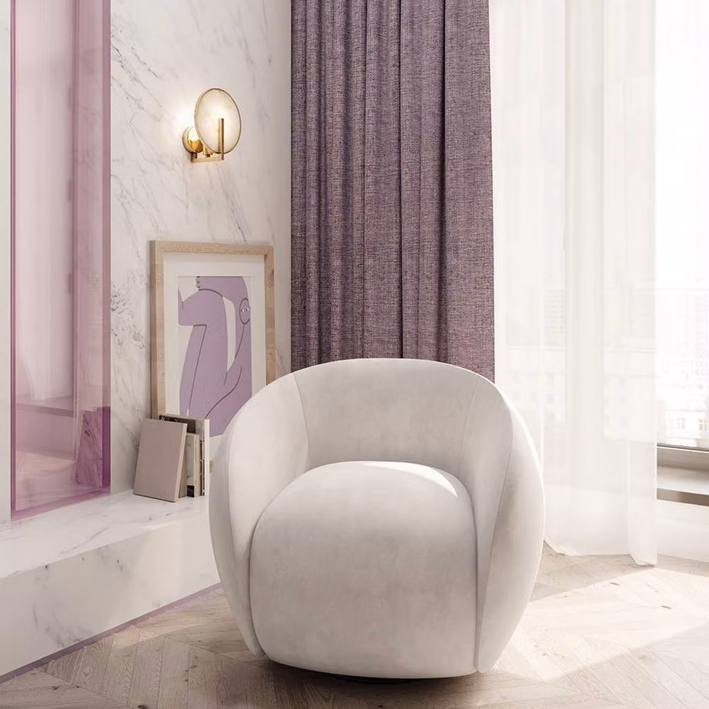 Maytoni Marmo Modern Wall Lamp in Gold and White with Marble and Metal Finish, E14 – 2