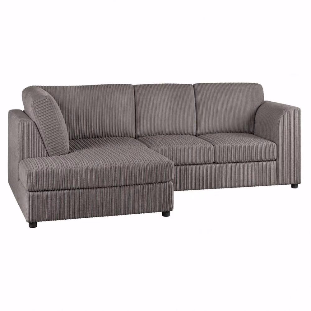 Snug Furniture Birmingham Ltd Chicago Left Hand Corner Sofa Set in Grey Jumbo Cord – 2