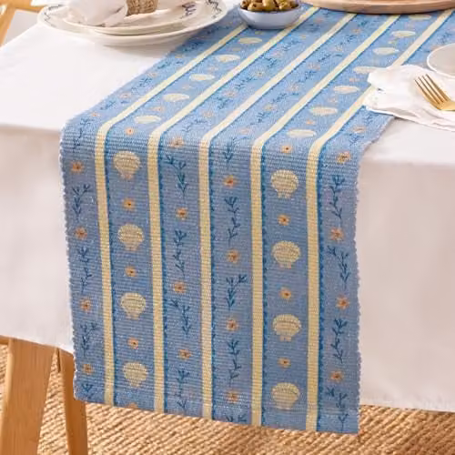 Riva Home Blue Striped Maritime Table Runner, W/D/H: 220 x 35 cm – 1