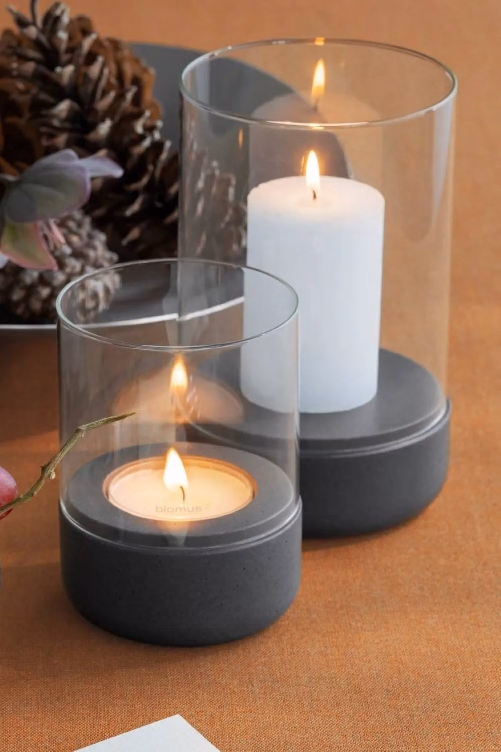 Blomus CALMA Lantern Size S in Agave Green and Dark Green – 2