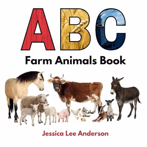 ABC Farm Animals Book by Jessica Lee Anderson, Multicolour Paperback