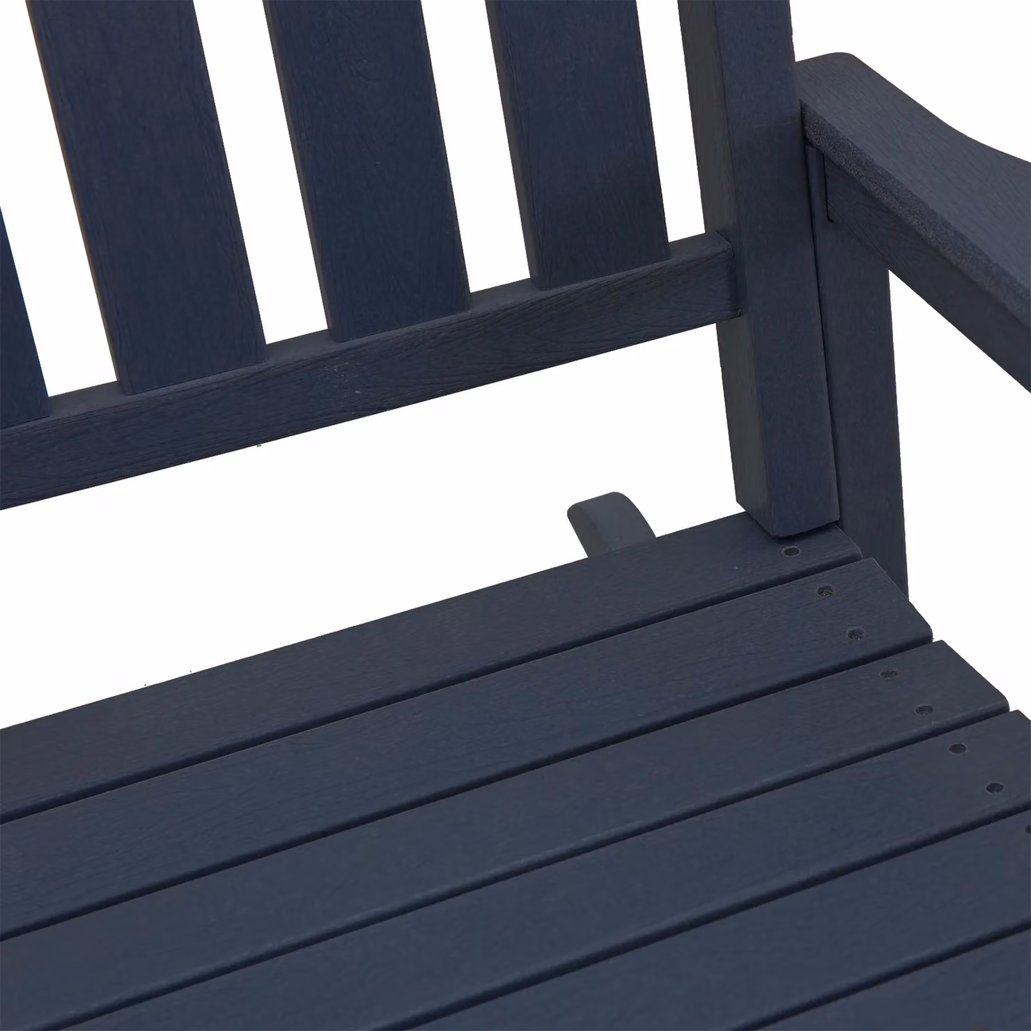 Berkfield Home Garden Rocking Chair in Navy Blue, W/D/H: 70 x 92 x 108 cm – 7