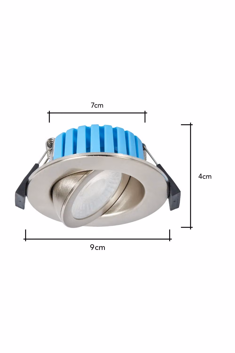 BHS Lighting Hudson Circular Adjustable LED Recessed Spot Light in Silver – 2