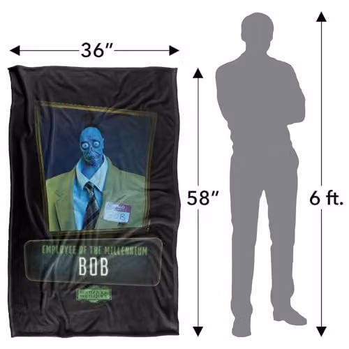 LOGOVISION Beetlejuice 2 Bob Employee of the Millennium Super Soft Silky Touch Fleece Throw Blanket, Multicolour, W: 91.44 cm x D: 147 cm – 4