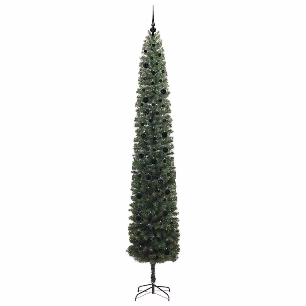 Berkfield Home Artificial Christmas Tree with 300 Warm White LEDs and Stand, Green – 4