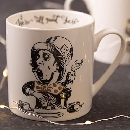 Creative Tops Alice in Wonderland Bone China Mug, White, 350 ml – 3