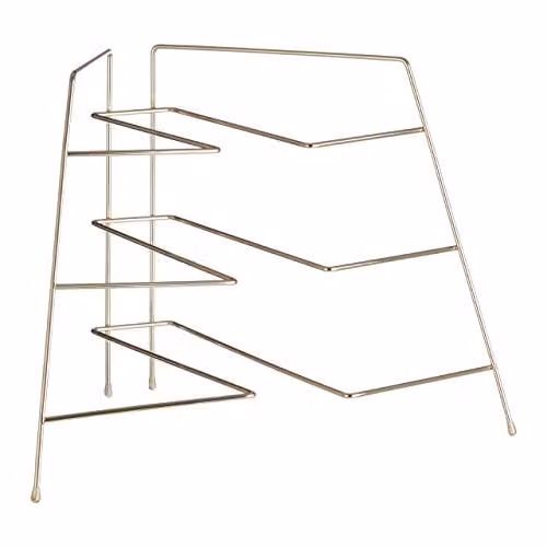 Premier Gold Plated Metal Corner Plate Rack