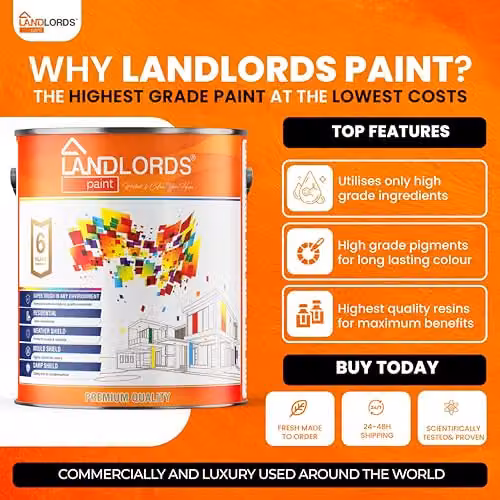 Landlords Weather Shield Smooth Masonry Paint in Sage Green, 1L – 3