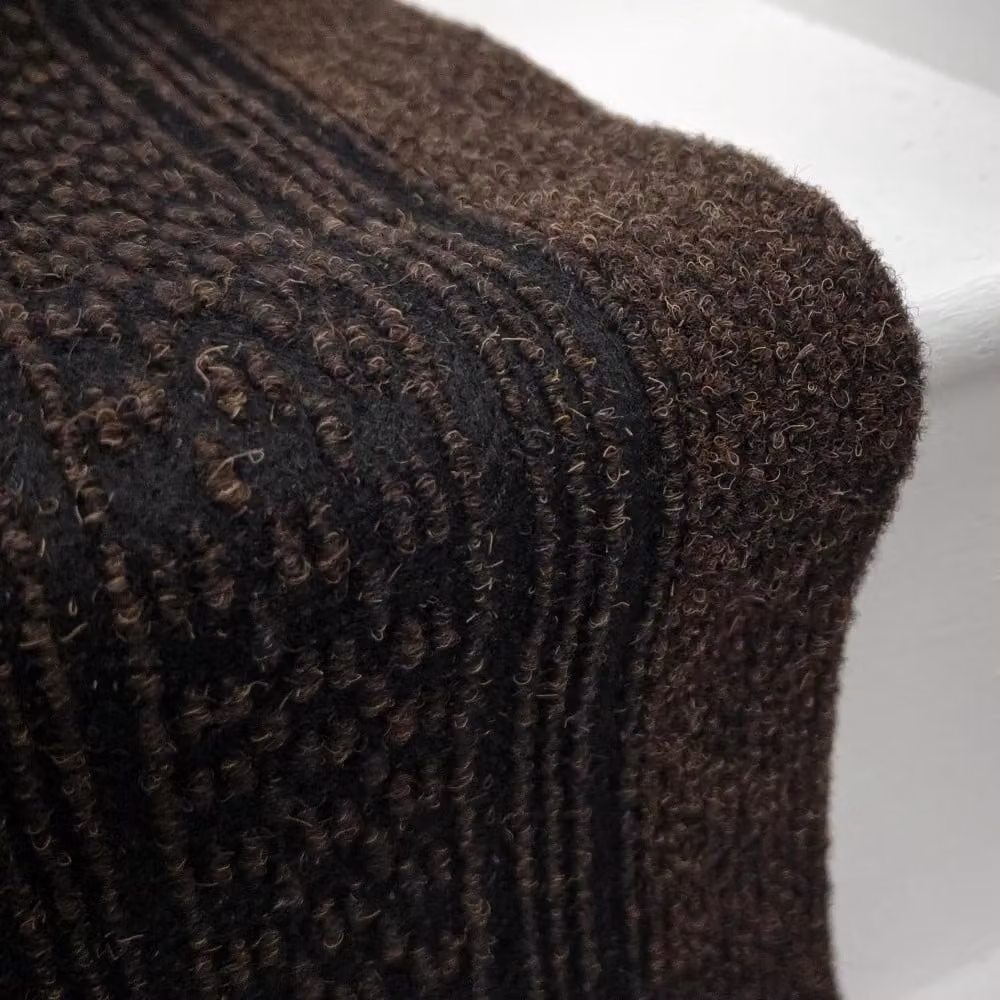 runrug Aztec Stair Runner Carpet, Non-Slip, Dark Brown, W: 80 cm, L: 570 cm – 4