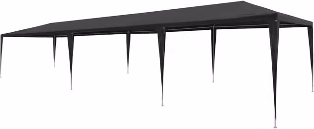 Berkfield Home Party Tent in Anthracite Black, W: 9 m, D: 3 m, H: 2.55 m