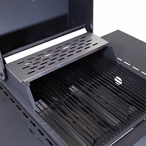 Charles Bentley 2 Burner Gas BBQ Grill in Steel, Silver and Black, 7.2kW, W: 101 cm, D: 96.5 cm – 5