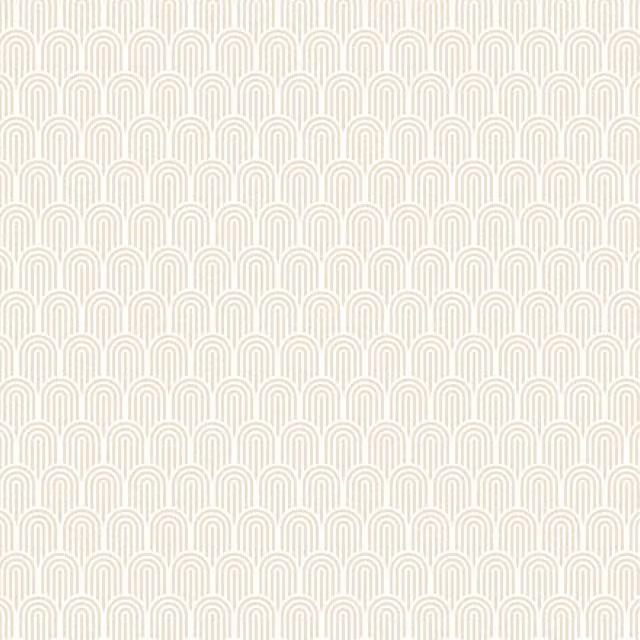 Hoopla Walls Retro Arch Wallpaper in Yellow and Beige