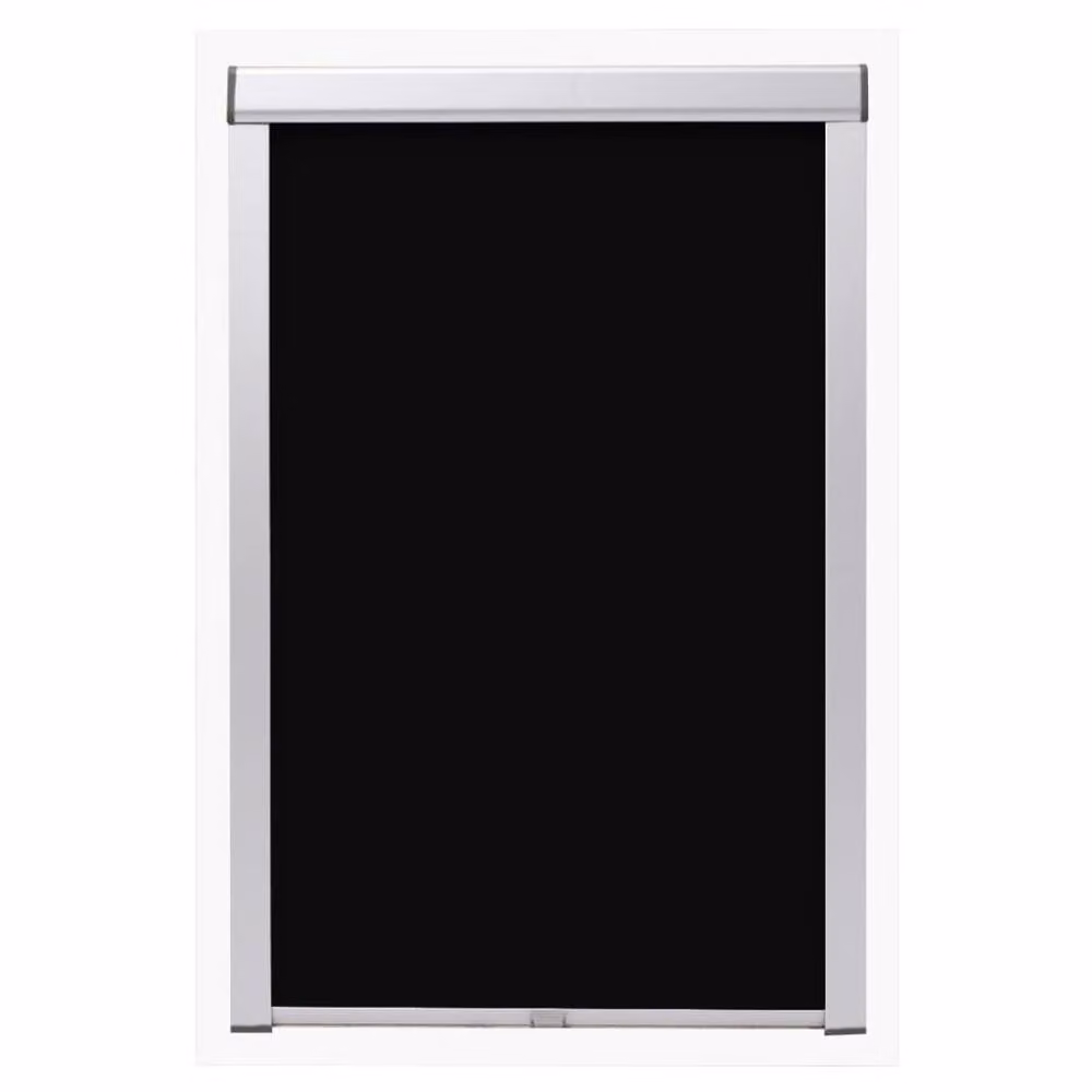 Berkfield Home Blackout Roller Blinds in Black, Thermal Insulating Polyester – 2