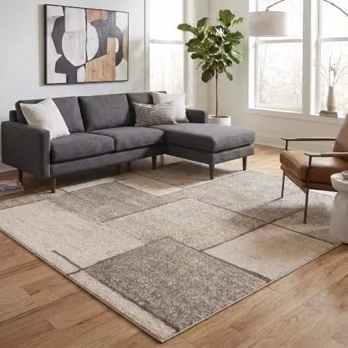 Desire Rugs Rhodes Geometric Modern Living Room Area Rug, Green, W: 120 cm, L: 170 cm