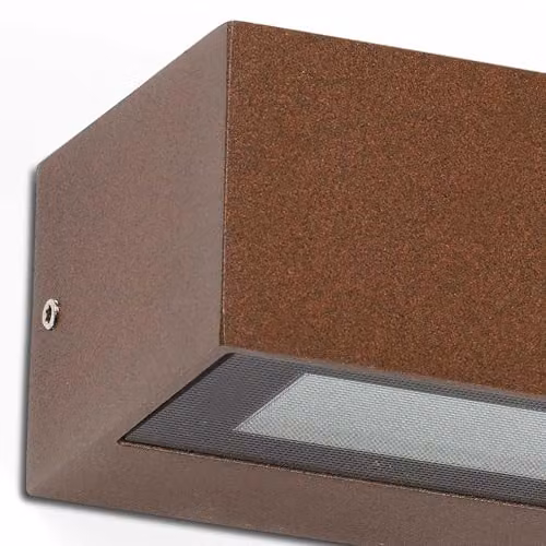 Netlighting Doro13 Up and Down LED Outdoor Wall Light, Brown, 3000K, IP65 – 3
