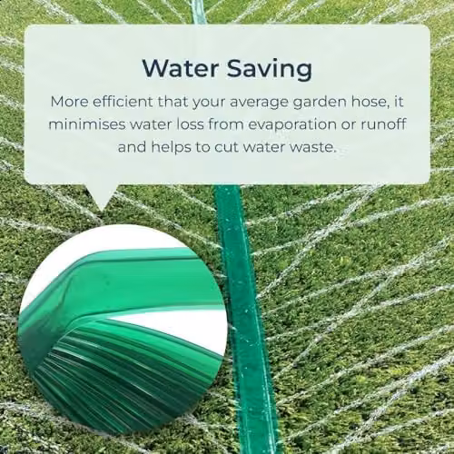 MantraRaj Heavy Duty Green Soaker Hose Pipe, 7.5 Metre Drip Irrigation Flat Sprinkler for Garden and Lawn – 2