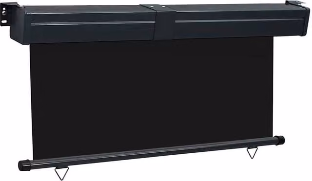 Berkfield Home Stylish Balcony Side Awning in Black, W/H: 160 x 250 cm – 1