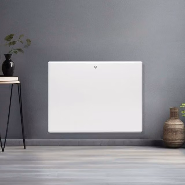 Futura White Electric Convector Radiator Panel Heater, Wall Mounted or Freestanding, W: 54 cm, H: 54 cm, D: 54 cm