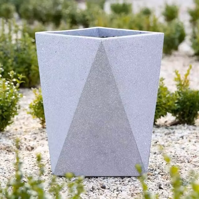 Primrose Grey Handmade Trough Fibreglass Planter