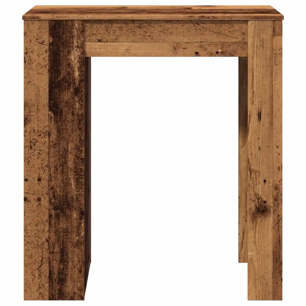Berkfield Home Bar Table with Racks in Old Wood Brown, W/D/H: 95 x 47 x 103.5 cm – 4
