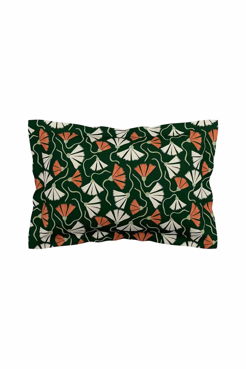 Scion Fan Floral Cotton Duvet Cover and Pillowcase Set, Green, W: 90 cm, H: 200 cm – 3