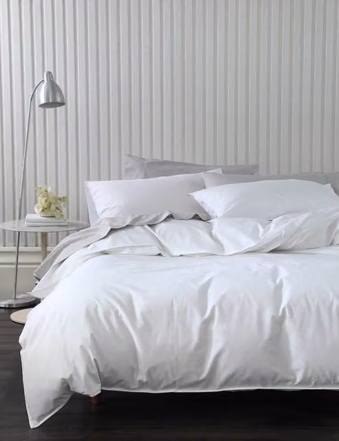 MM Linen Pure Cotton White Bedding Set, 200 x 200 cm