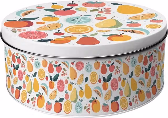 Purely Home Round Multicoloured Cake Tin