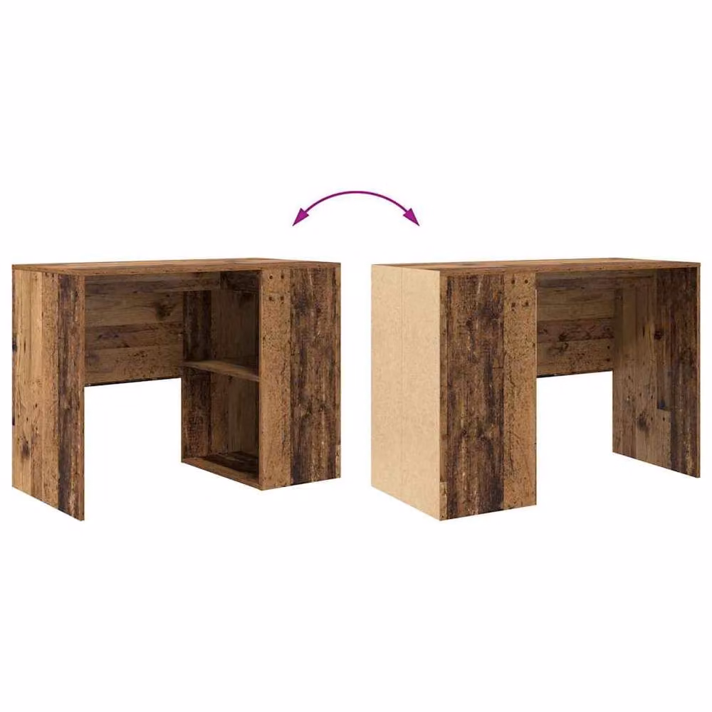Berkfield Home Modern Writing Desk in Brown Engineered Wood – 6