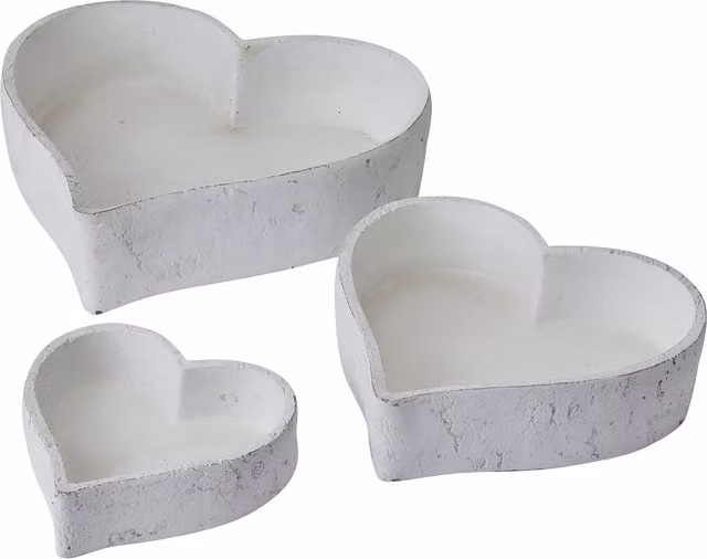 KDMK Trio of Large White Ceramic Dishes for Modern Interiors