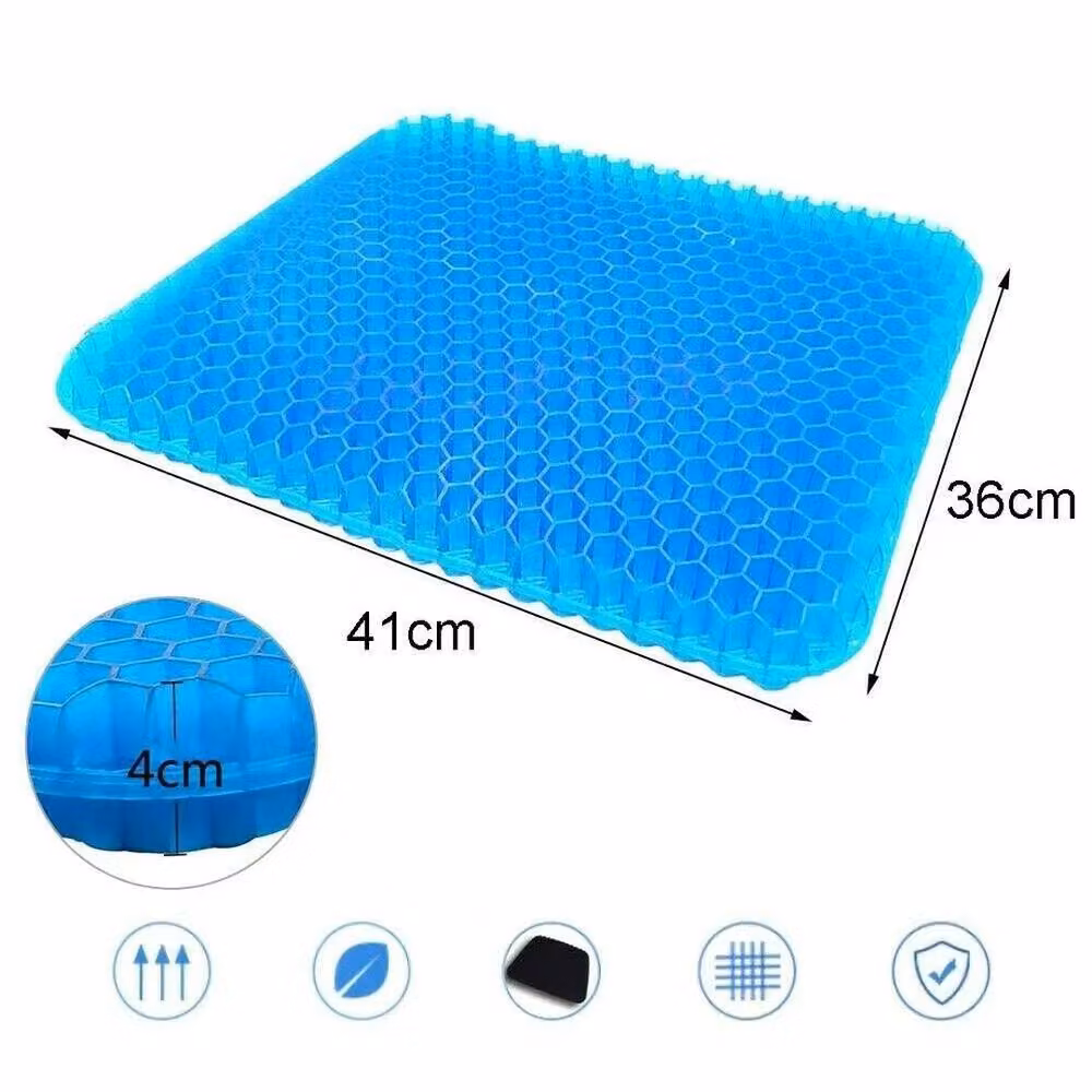 Kelvenix Comfort Gel Seat Cushion for Pressure Relief in Blue, W: 100 cm x L: 190 cm – 2
