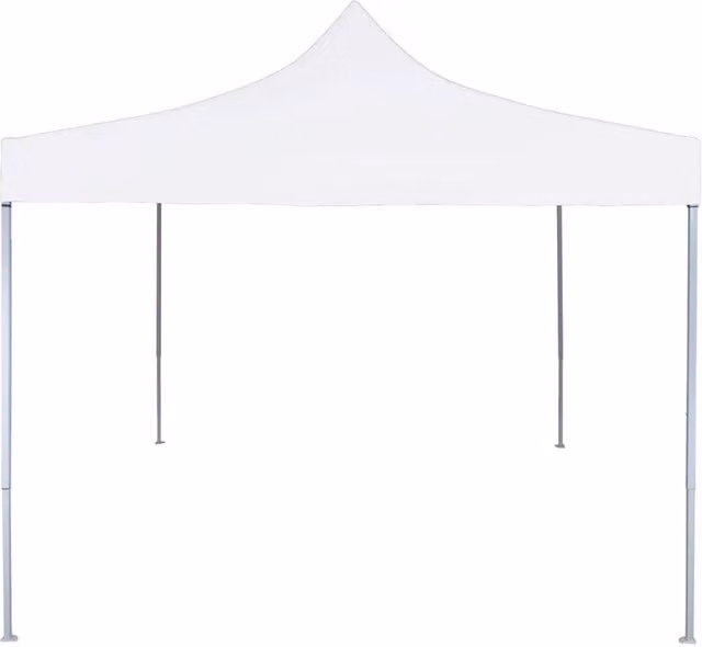 Berkfield Home Professional Folding Party Tent, White Steel and PVC, W/D/H: 3 x 3 x 3 m