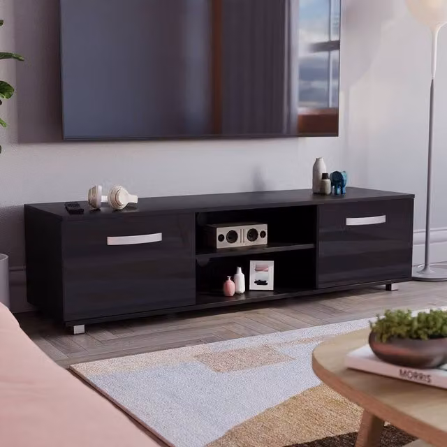 HD Designs Vida Designs Cosmo 2 Door TV Unit in Black