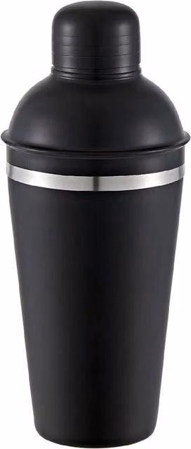 Buckingham Professional Stainless Steel Cocktail Shaker, 500 ml, Black