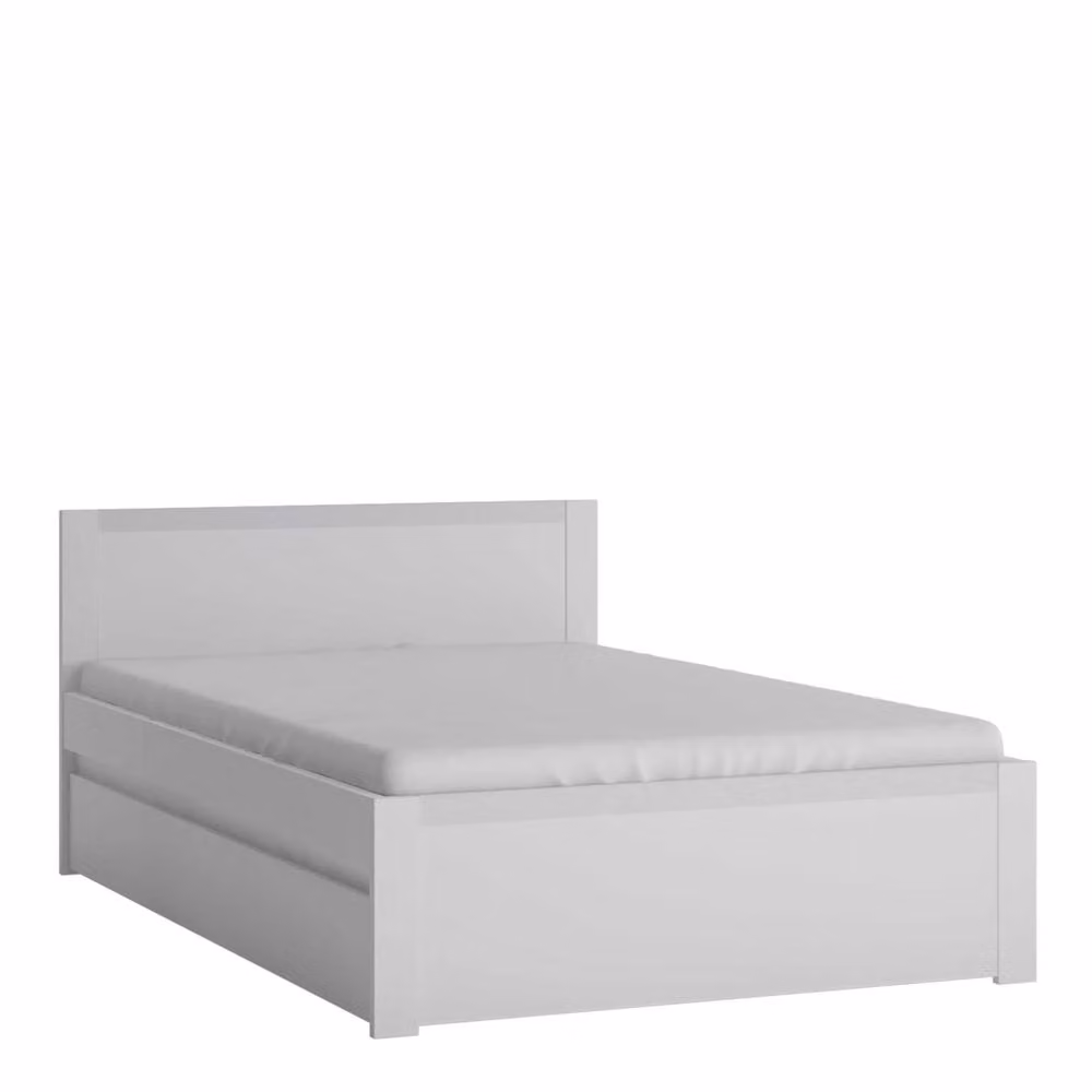 Wyld Haus Vienna Single Bed Frame with Pull Out Drawer in Alpine White – 2