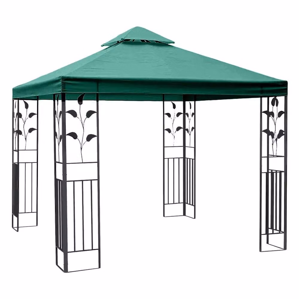 Kelvenix Green Polyester Canopy Top Replacement Roof for 3x3m Awning – 3