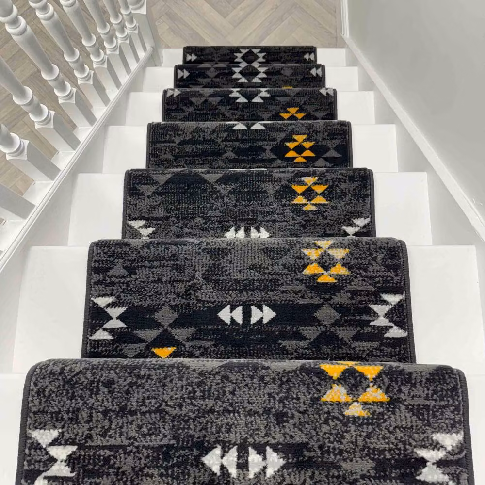 runrug Andes Grey Stair Runner Carpet, W: 70 cm, L: 510 cm – 5