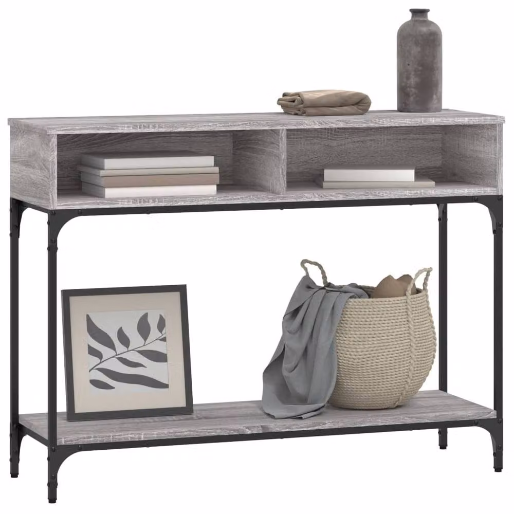 Berkfield Home Grey Sonoma Console Table, W/D/H: 100 x 30.5 x 75 cm – 2