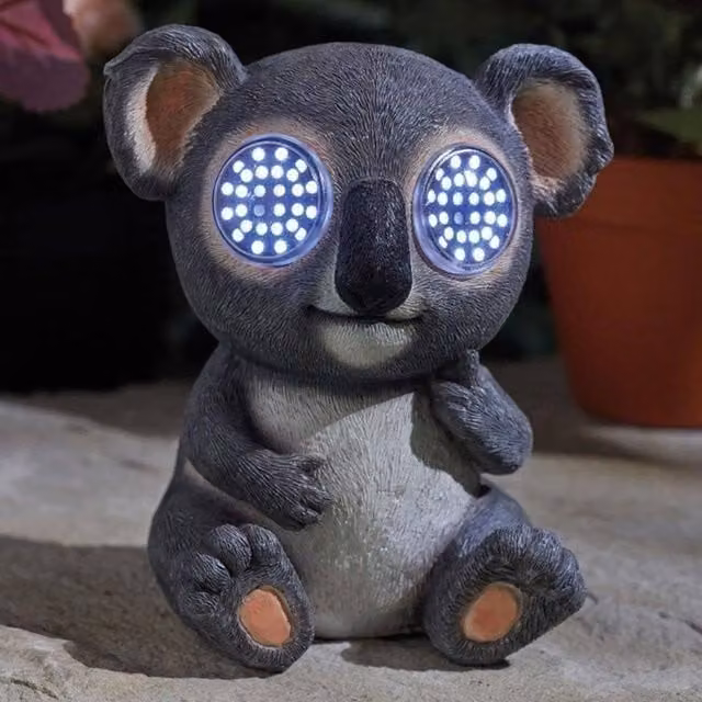 Marco Paul Solar Blinkin Koala Garden Ornament in Grey – 1