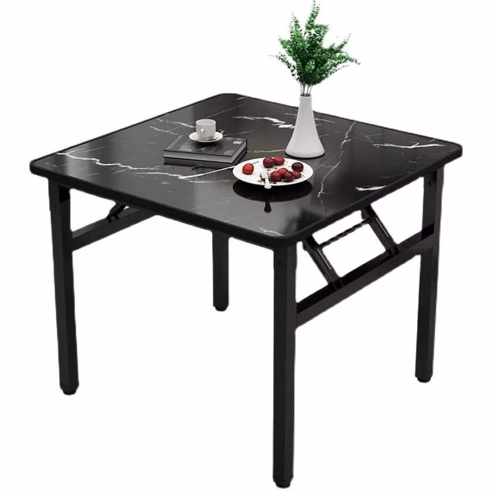 Kelvenix Foldable Square Coffee Table, Black, W/D/H: 60 x 60 x 51 cm – 2