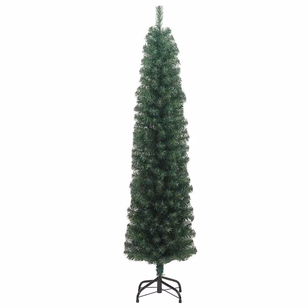Berkfield Home Slim Artificial Green Christmas Tree with Stand, Height: 180 cm – 3