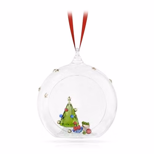 Swarovski Holiday Cheers Tree and Gifts Multicolour Christmas Bauble Ornament