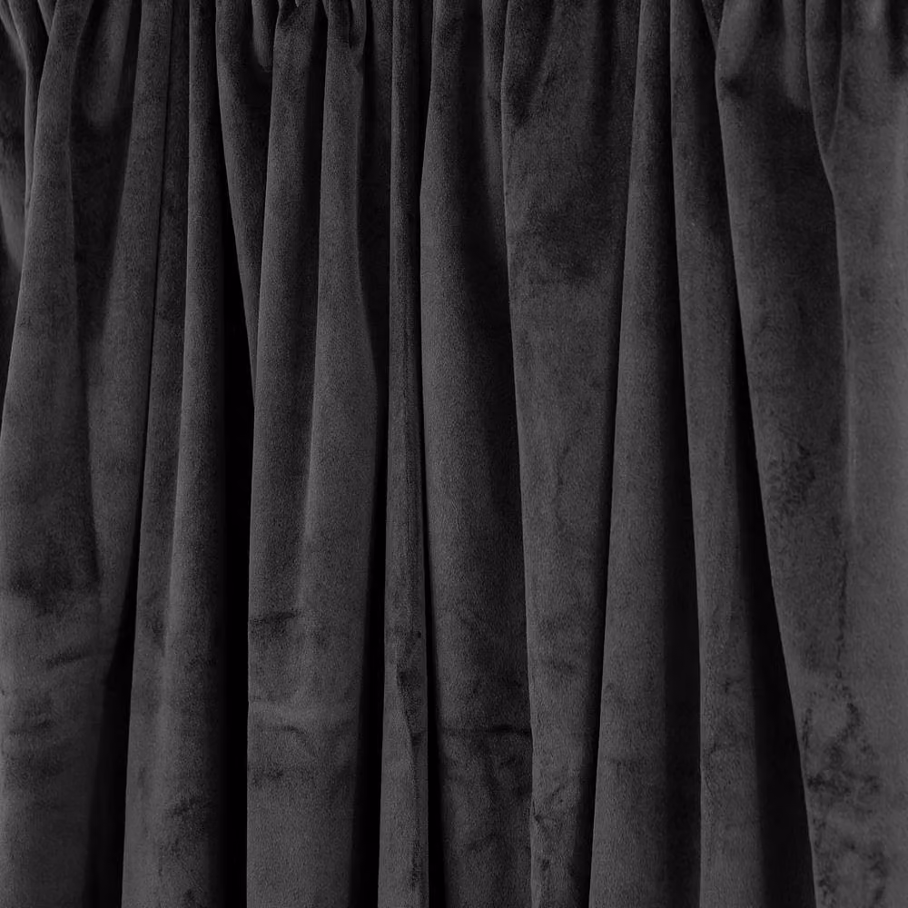 New Edge Blinds Verbena Jacquard Pencil Pleat Curtains in Black, W: 228 cm, H: 228 cm – 5