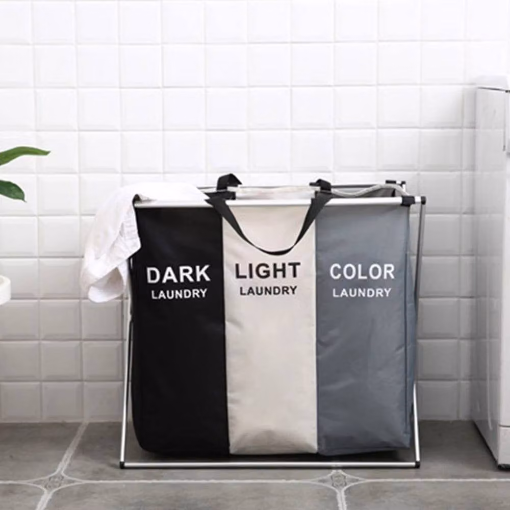 Kelvenix Collapsible Laundry Basket and Clothes Hamper Bag in Black – 3
