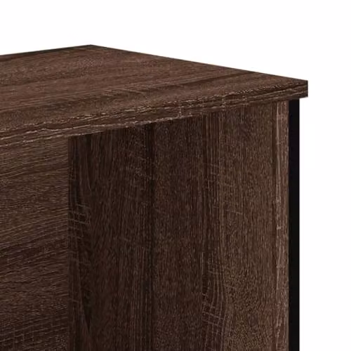 vidaXL Modern Brown Bookcase in Engineered Wood, W: 80 cm, D: 31 cm, H: 106 cm – 6