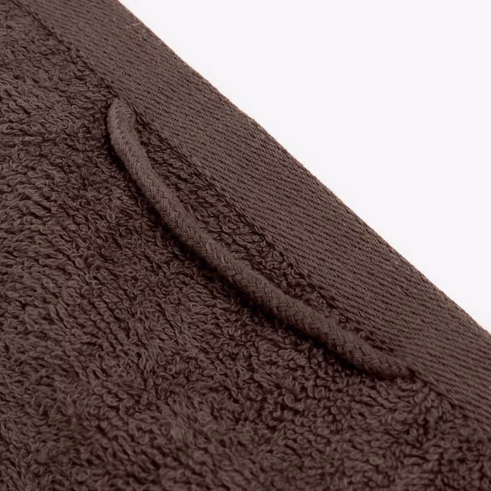OHS 10 Pack of Fluffy 100% Cotton Bath Sheets in Brown – 2