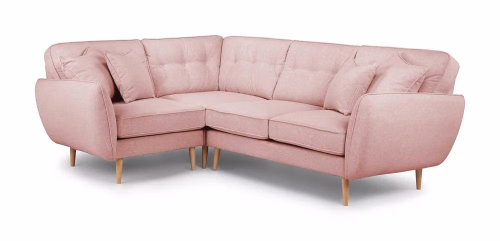 The Great Sofa Company Ailis L-Shape Corner Sofa in Dusty Pink – 2