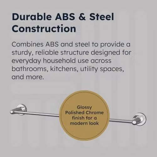 UK Radiators Talus Round Magnetic Towel Rail Bar in Silver – 3