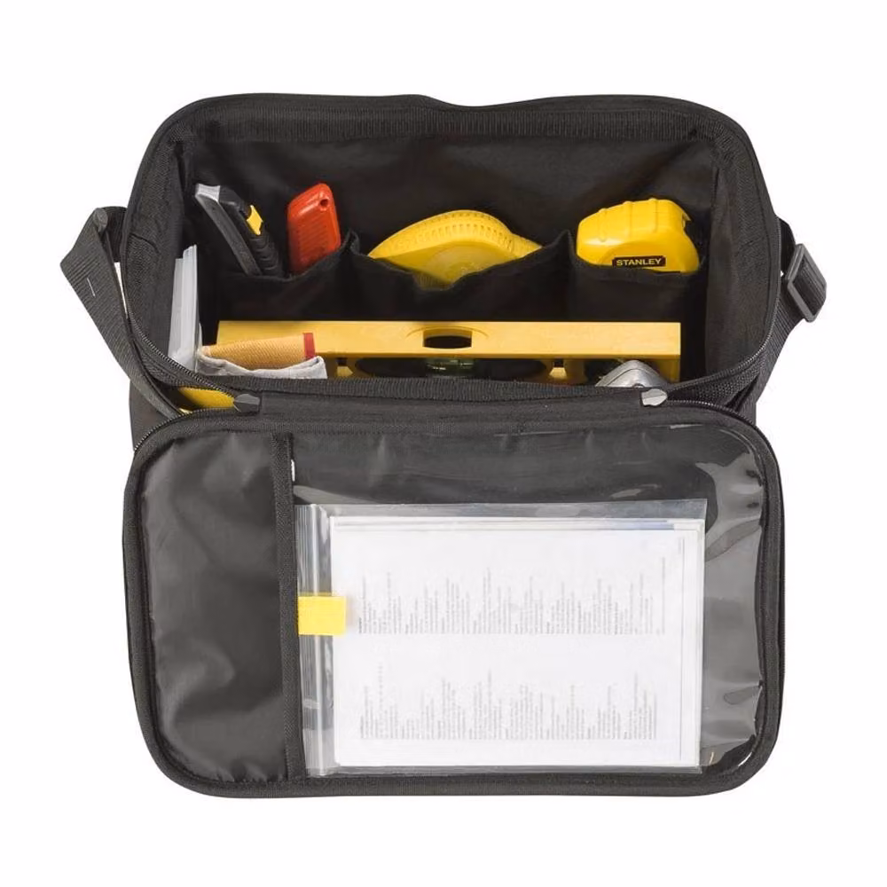 Stanley Black Polyester and Nylon Tool Bag with Strap – 3